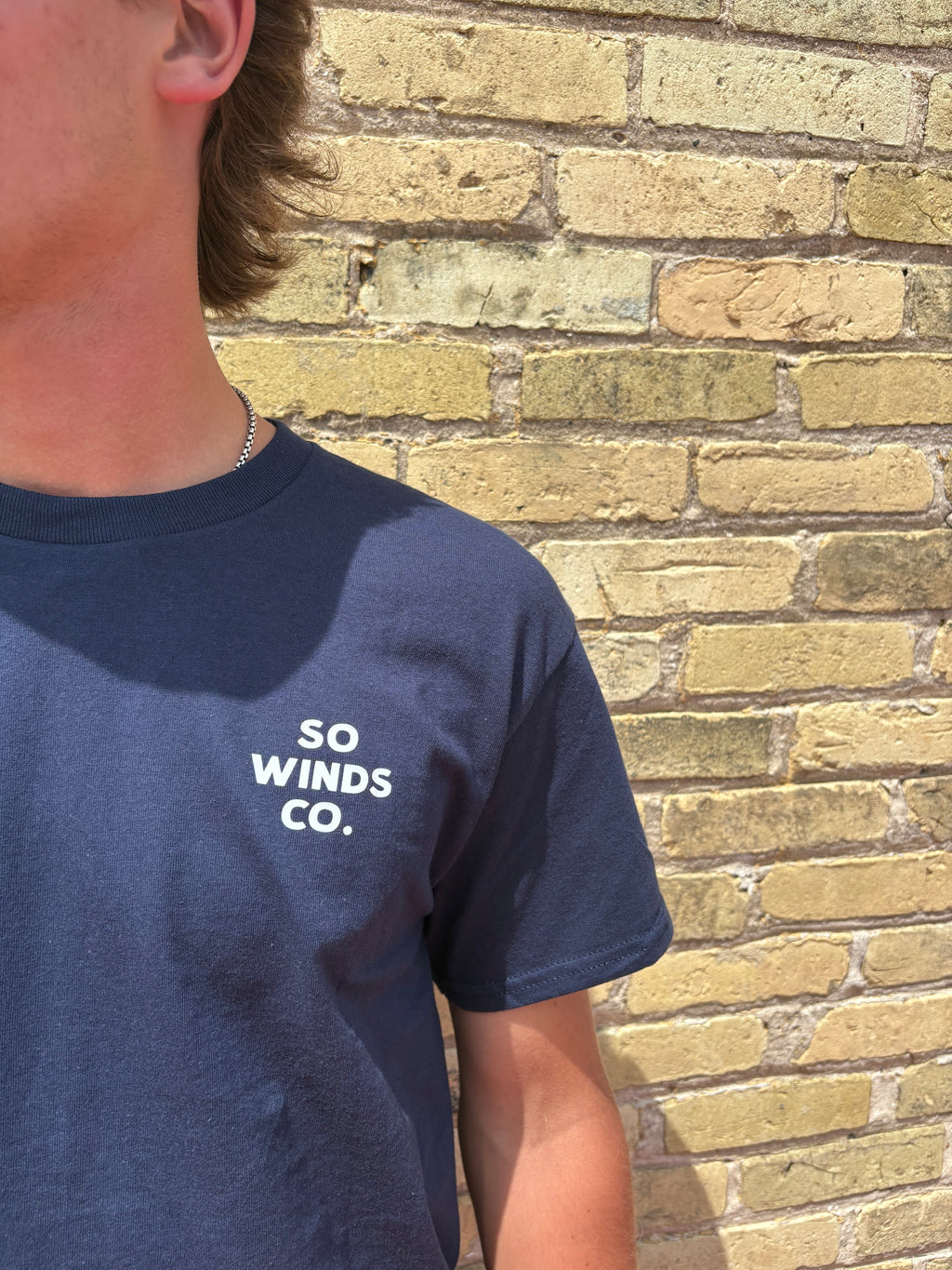 Southern Winds Compass Logo Tee- Navy Blue